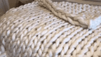 VeloraLoom Chunky Knit Throw Blanket for Sofa & Bed, Warm Soft