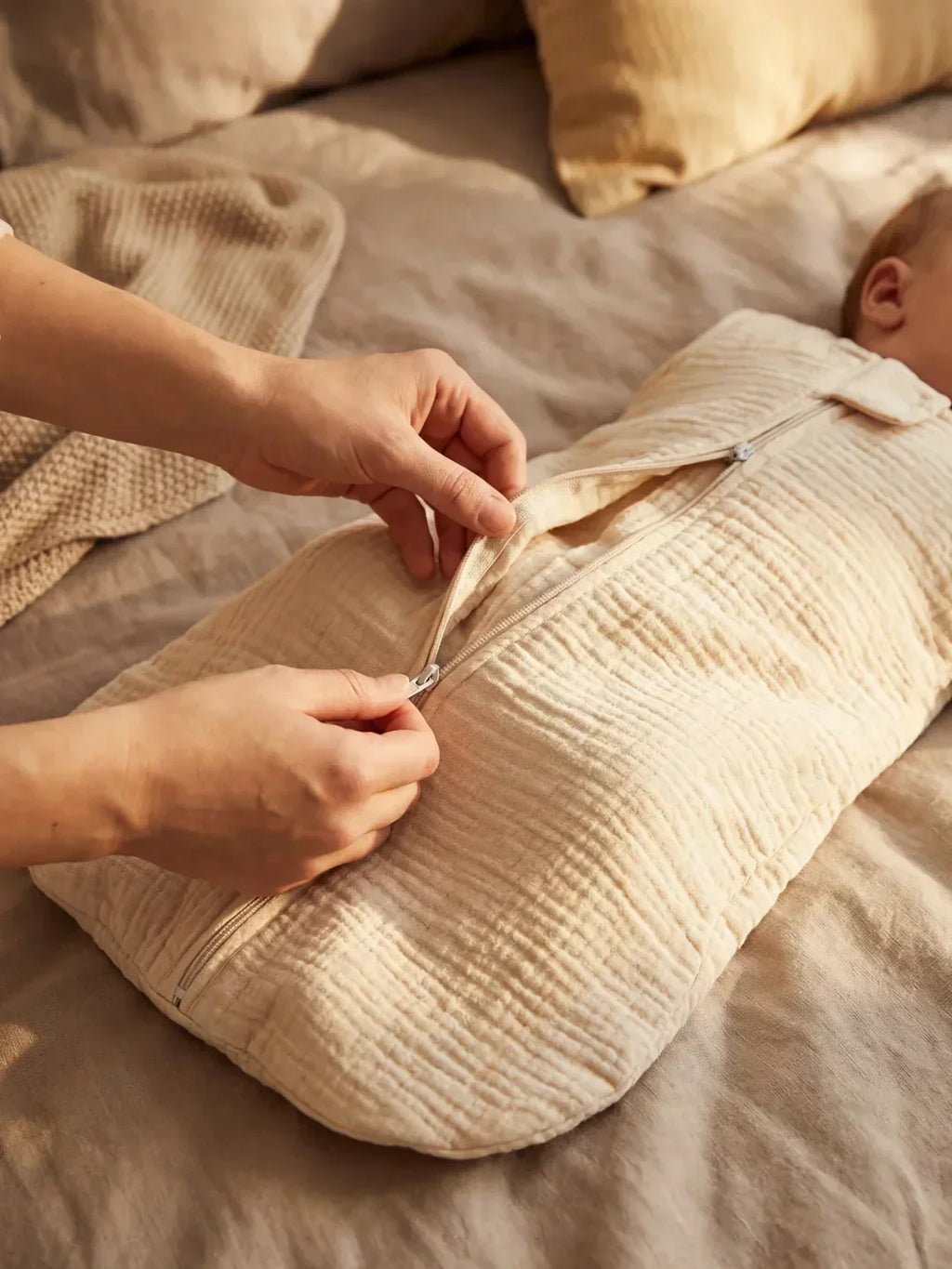 Breathable Cotton Gauze Summer Baby Sleep Sack | Fioriscas