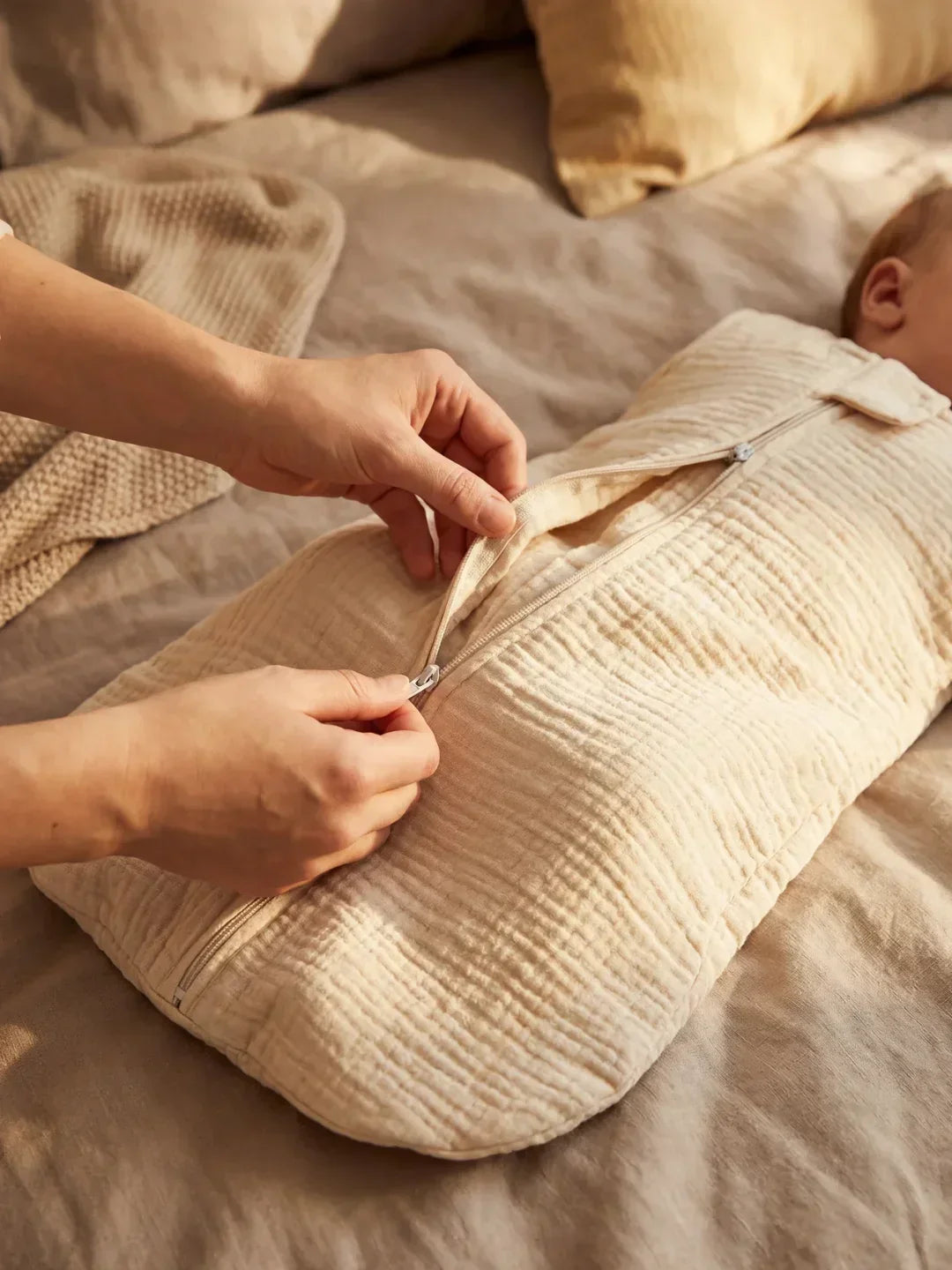 Breathable Cotton Gauze Summer Baby Sleep Sack | Fioriscas