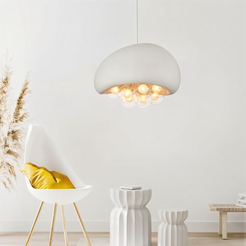 Aurora koepel hanglamp met harsbollen en gezellige diffusie