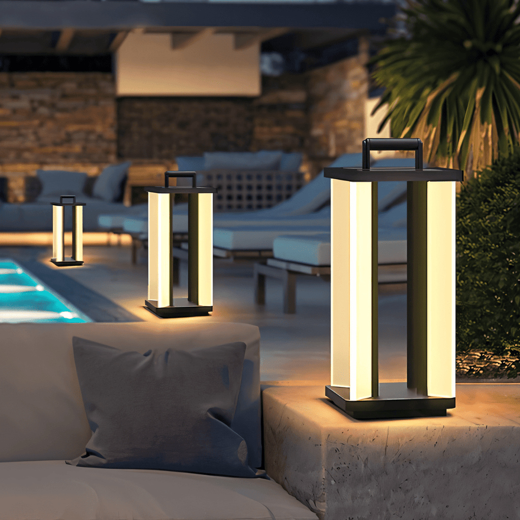 LuminaPath Stainless Steel Outdoor Architectural Lantern For Pathways