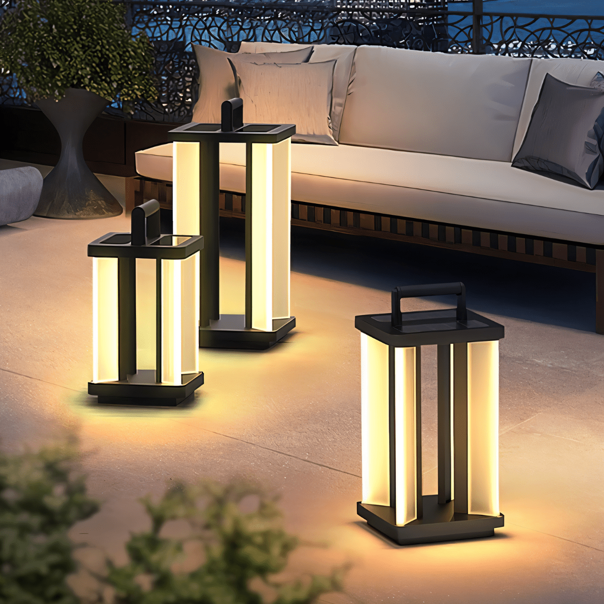LuminaPath Stainless Steel Outdoor Architectural Lantern For Pathways