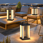 LuminaPath Stainless Steel Outdoor Architectural Lantern For Pathways