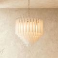 Candeeiro de Teto Lumara em Ferro Cromado para Iluminação Aconchegante da Sala