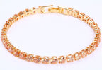 AstraLuxe Unisex Bracelet with Sparkling Zirconia Chain Design