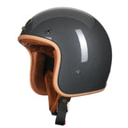 Low-Profile Retro Motorcycle Helmet, Open-Face Vintage Style, DOT & ECE Approved