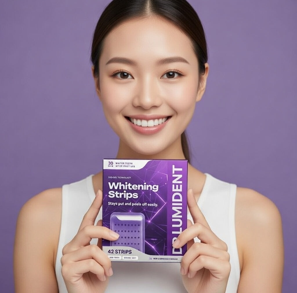 Purple PAP Whitening Strips for a Brighter Smile | Fioriscas