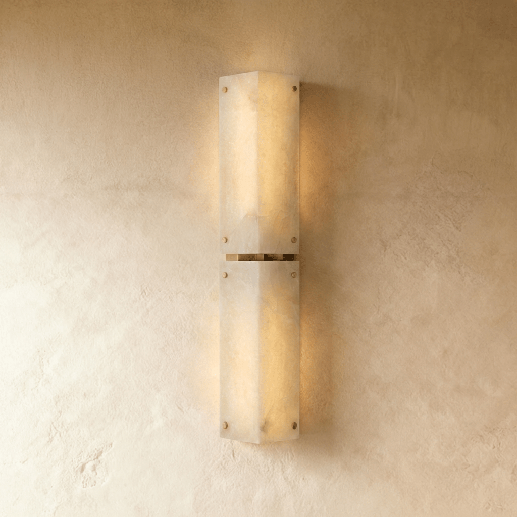 Alabaster Arch Wall Light Sconce For Hallways And Bedrooms