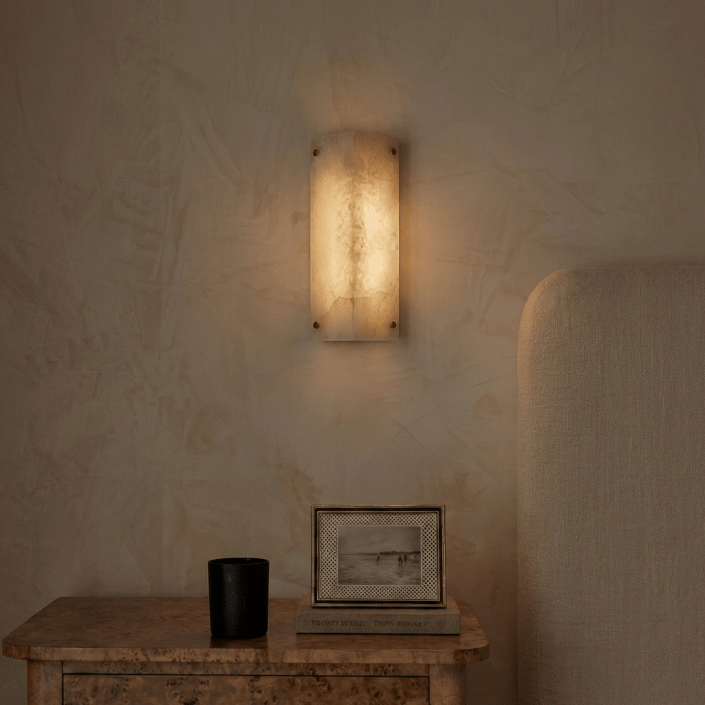 Alabaster Arch Wall Light Sconce For Hallways And Bedrooms