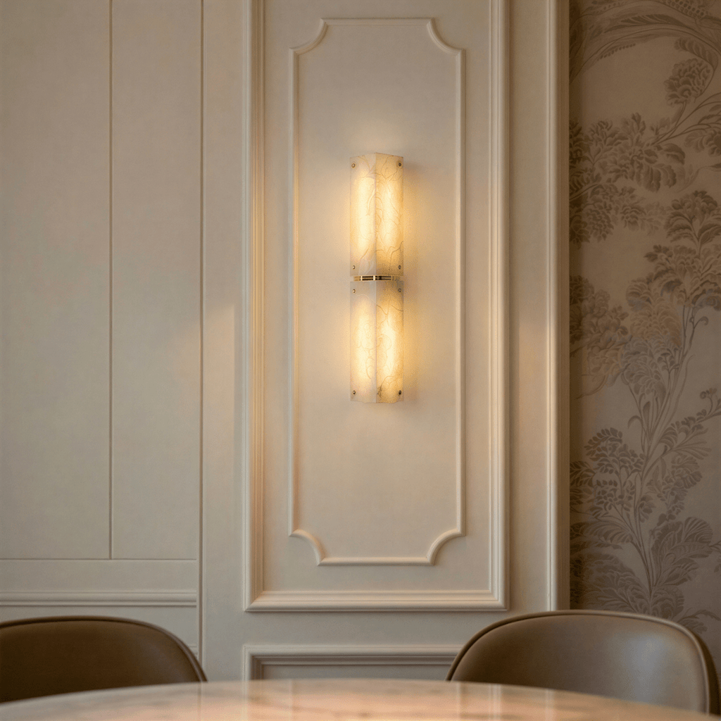 Alabaster Arch Wall Light Sconce For Hallways And Bedrooms