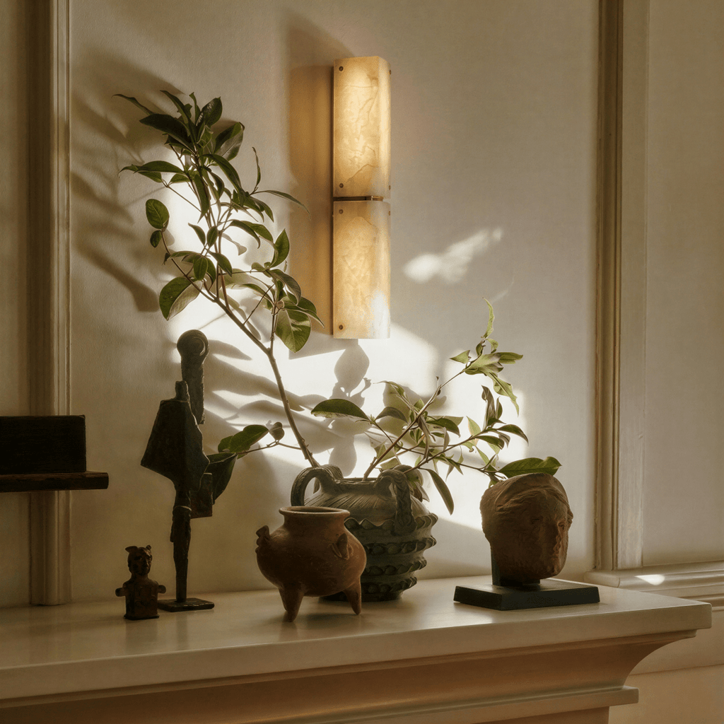 Alabaster Arch Wall Light Sconce For Hallways And Bedrooms