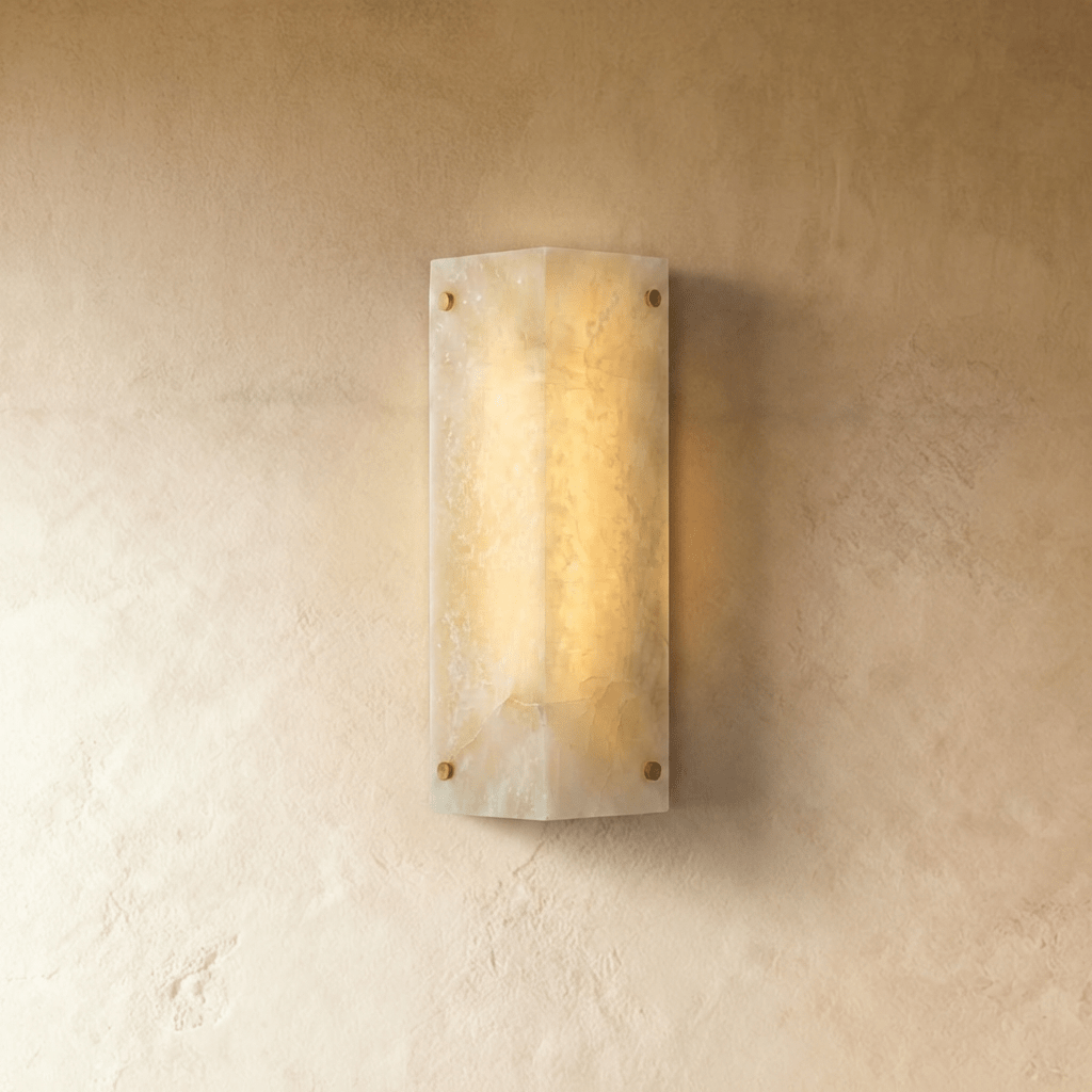 Alabaster Arch Wall Light Sconce For Hallways And Bedrooms