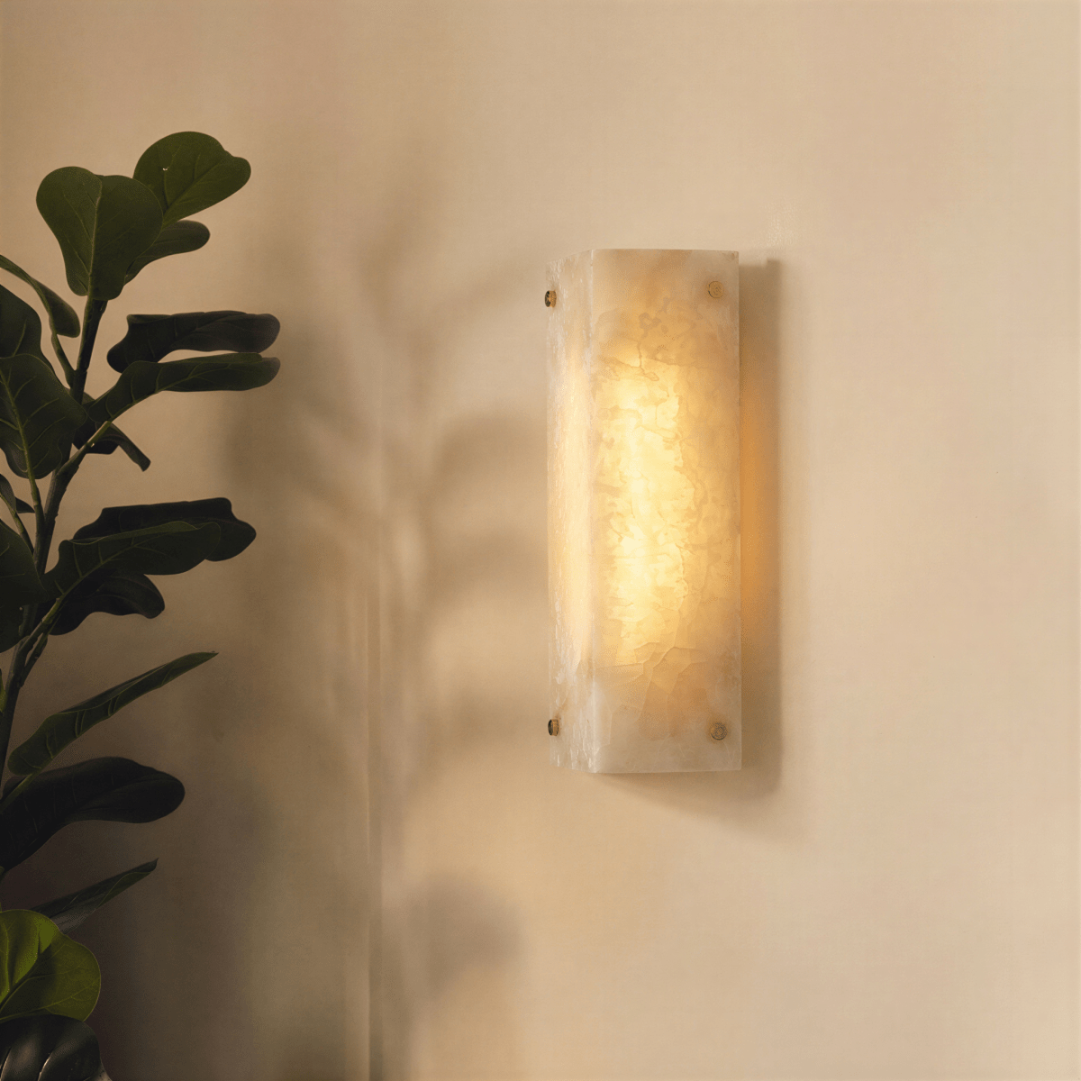 Alabaster Arch Wall Light Sconce For Hallways And Bedrooms