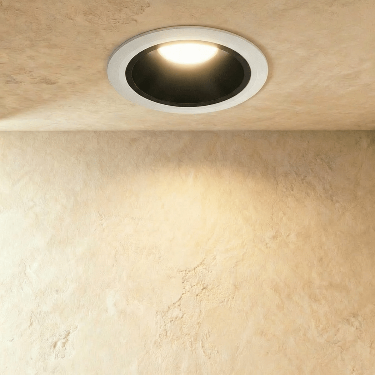 ApexBeam infälld vattentät LED-downlight i aluminium med bländskydd
