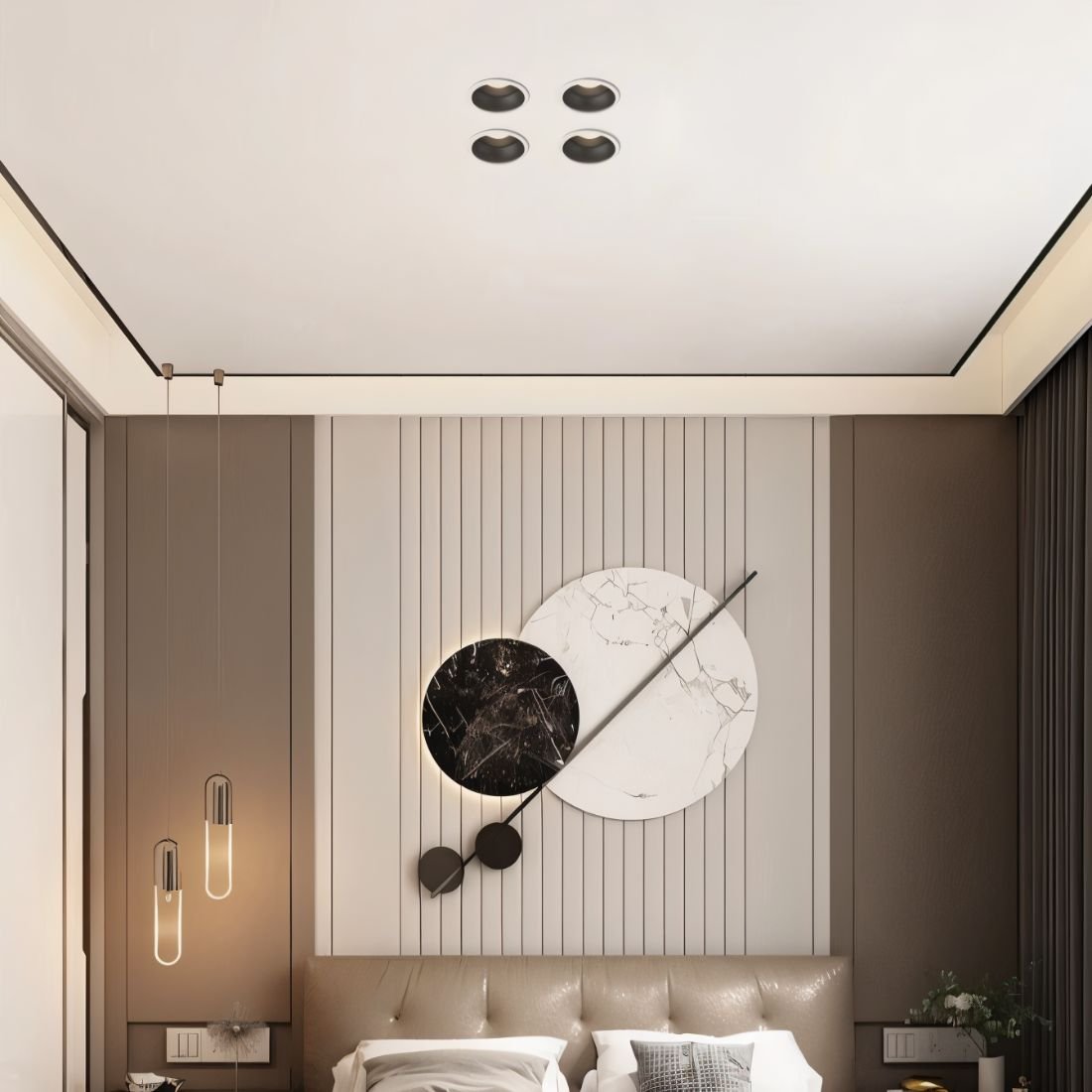 ApexBeam infälld vattentät LED-downlight i aluminium med bländskydd