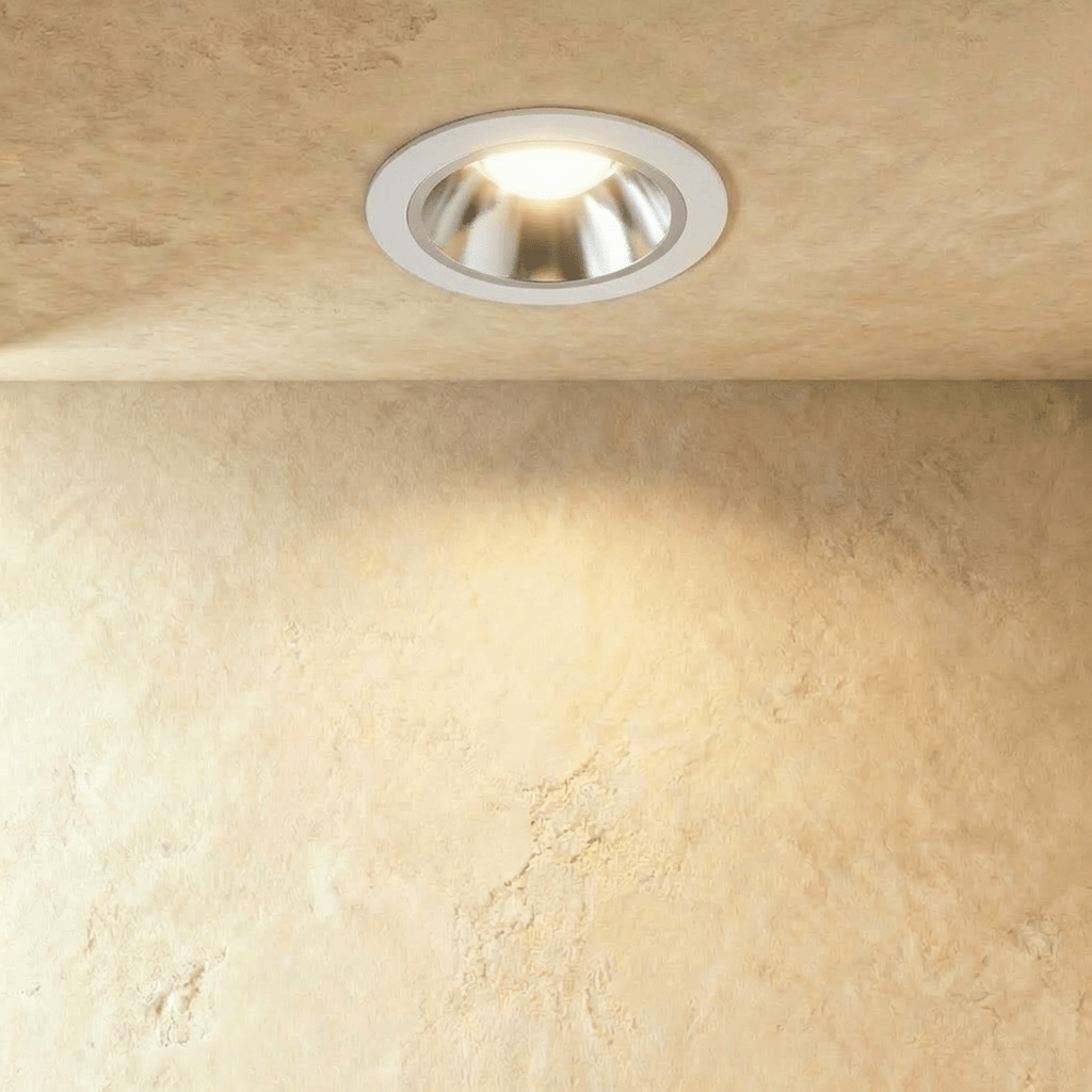 ApexBeam infälld vattentät LED-downlight i aluminium med bländskydd
