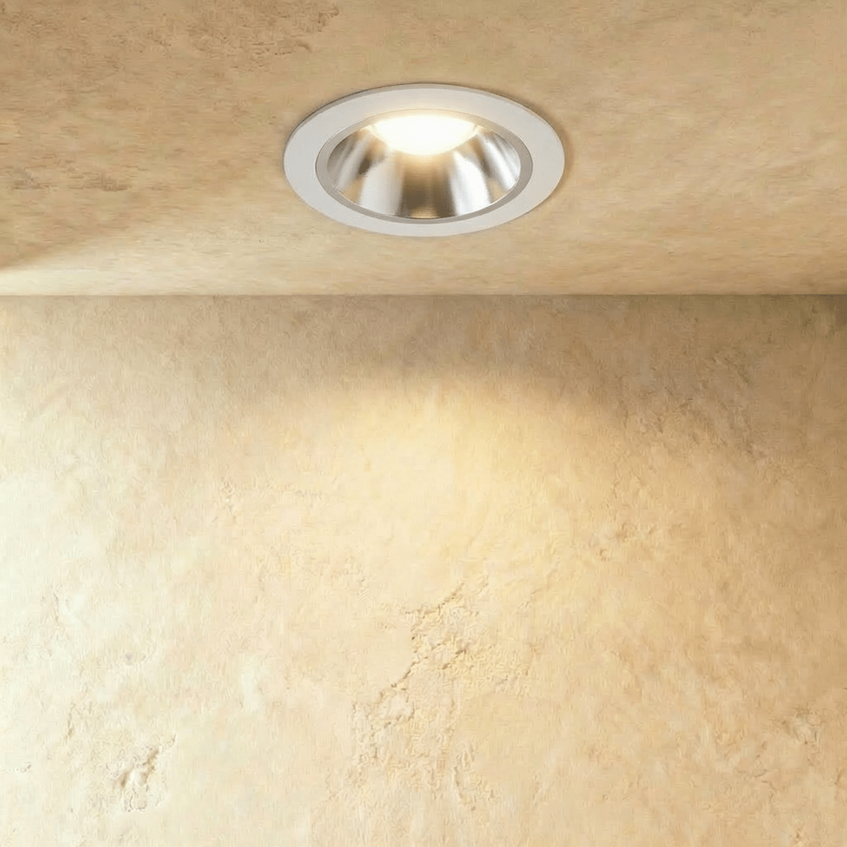 ApexBeam infälld vattentät LED-downlight i aluminium med bländskydd