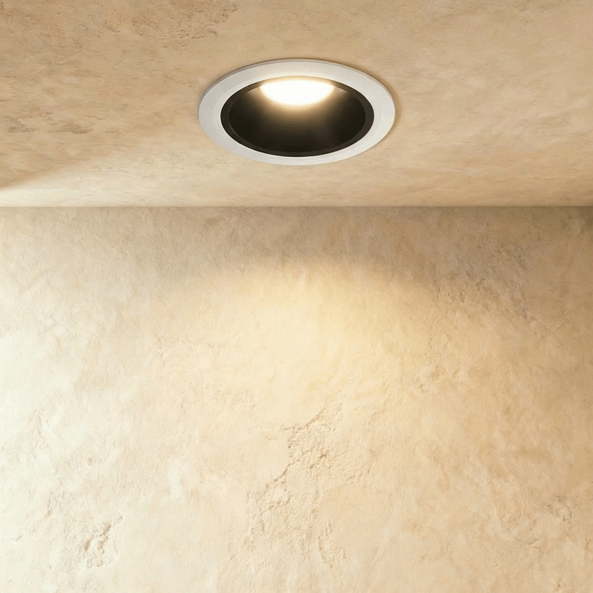ApexBeam infälld vattentät LED-downlight i aluminium med bländskydd