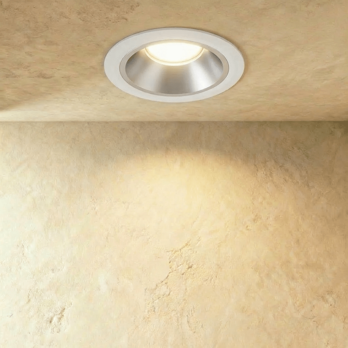 ApexBeam infälld vattentät LED-downlight i aluminium med bländskydd