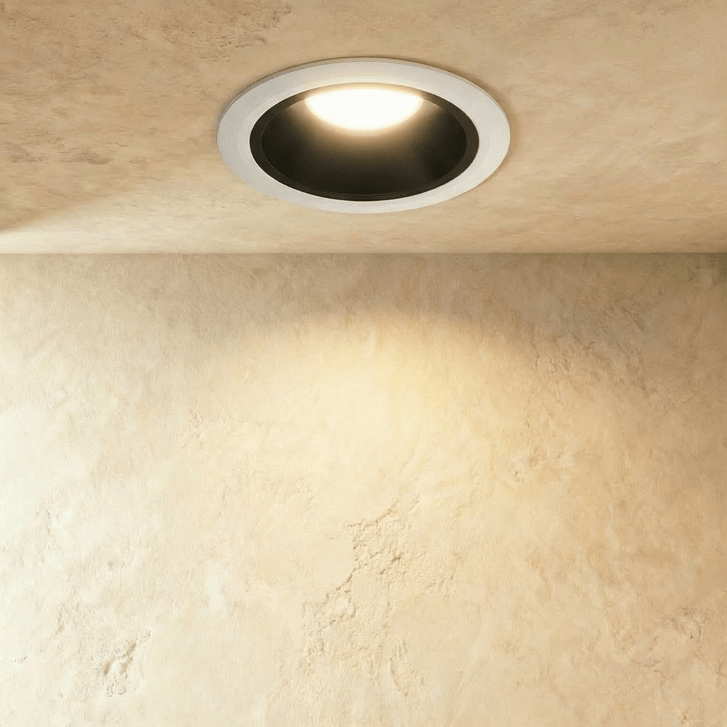 ApexBeam infälld vattentät LED-downlight i aluminium med bländskydd