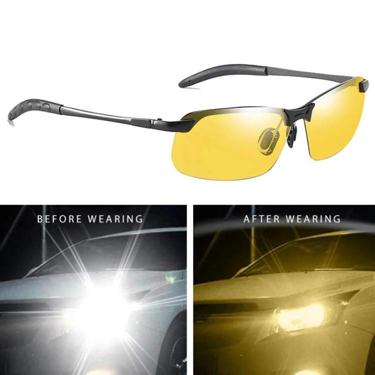 Lunettes de conduite nocturne Luma à teinte jaune avec verres antireflets