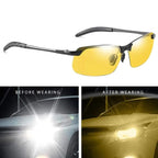 Lunettes de conduite nocturne Luma à teinte jaune avec verres antireflets