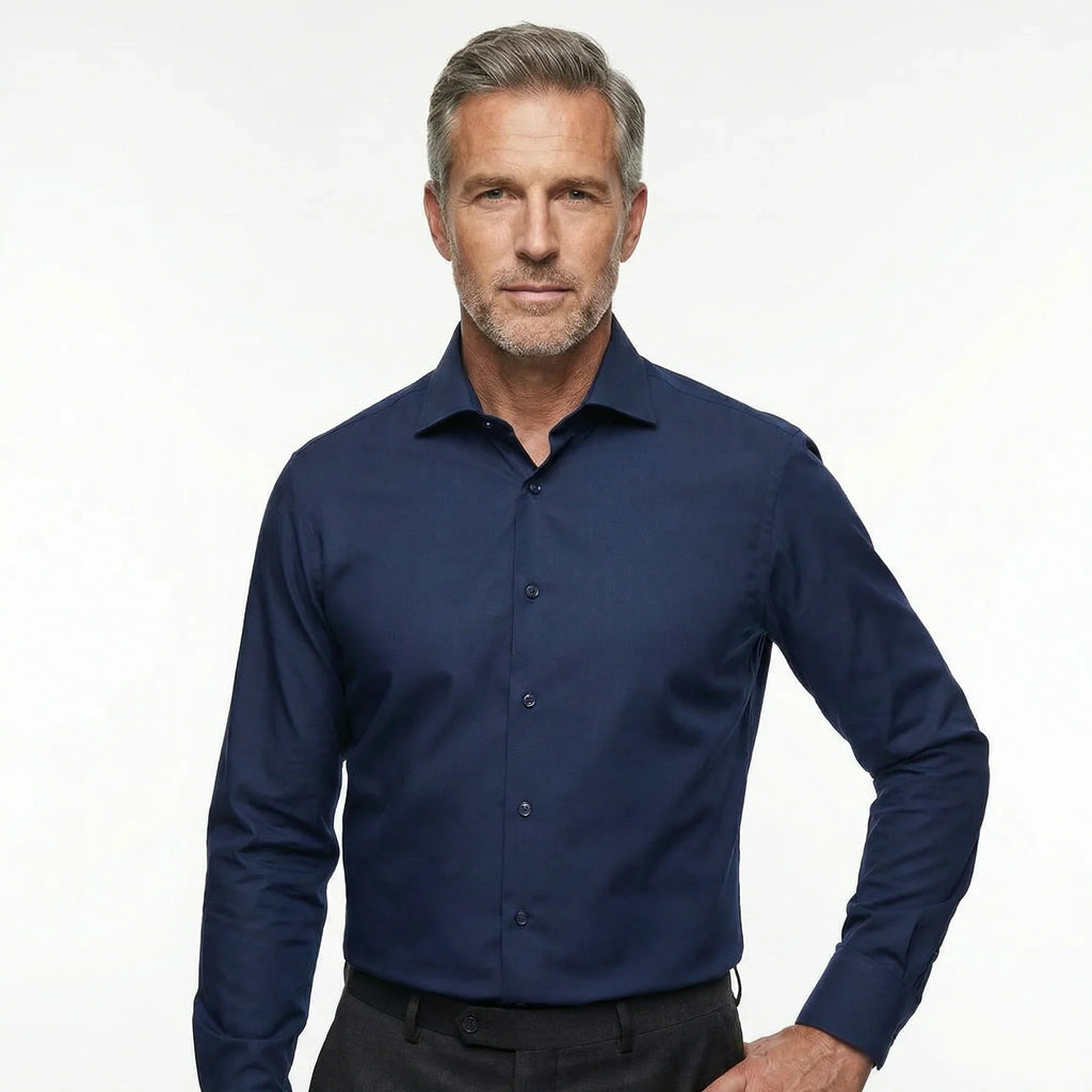Non-Iron Wrinkle-Resistant Dress Shirt, Memory-Fibre Stretch Fabric — IronlessForm
