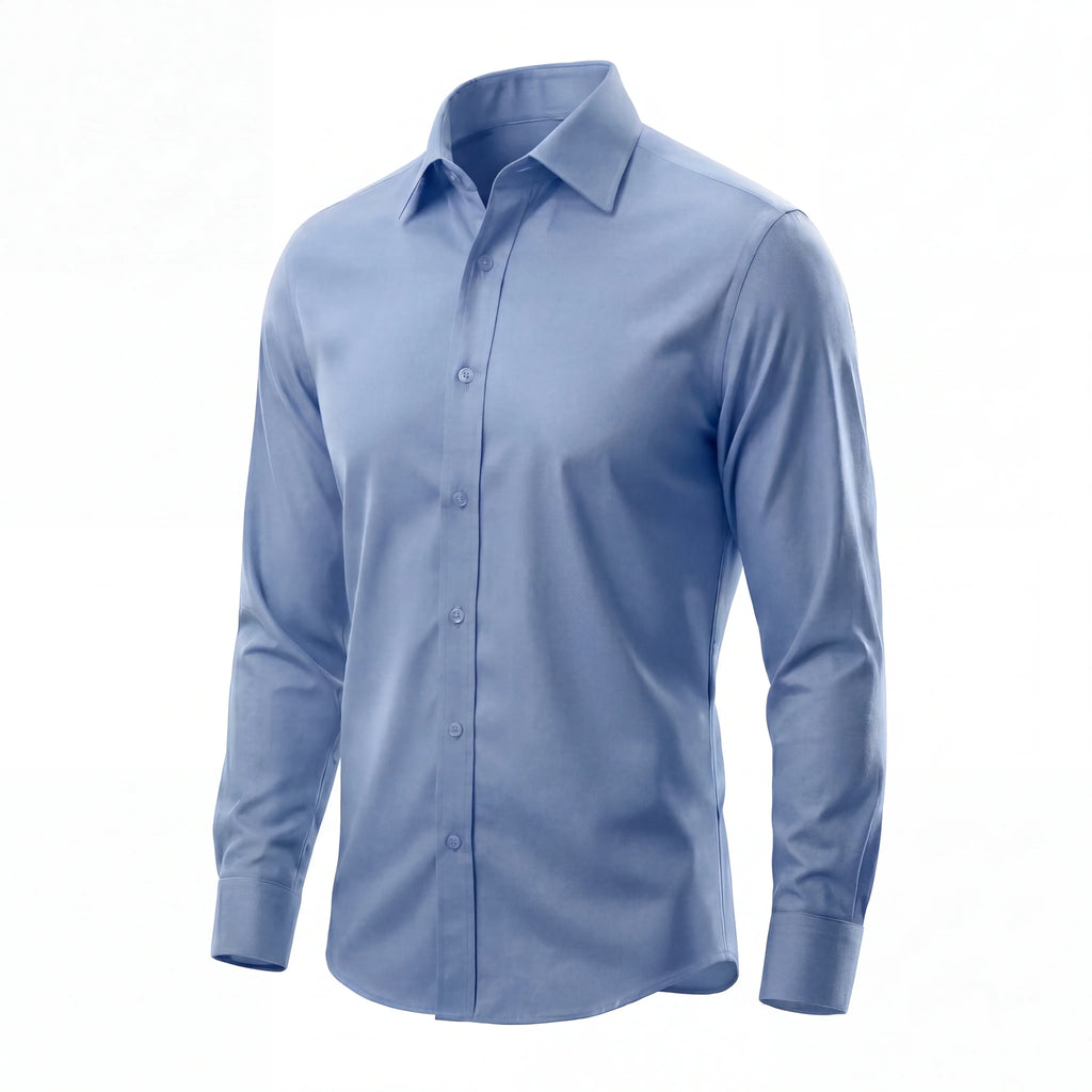 Non-Iron Wrinkle-Resistant Dress Shirt, Memory-Fibre Stretch Fabric — IronlessForm
