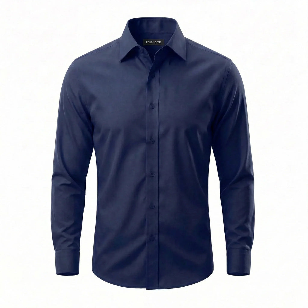 Non-Iron Wrinkle-Resistant Dress Shirt, Memory-Fibre Stretch Fabric — IronlessForm