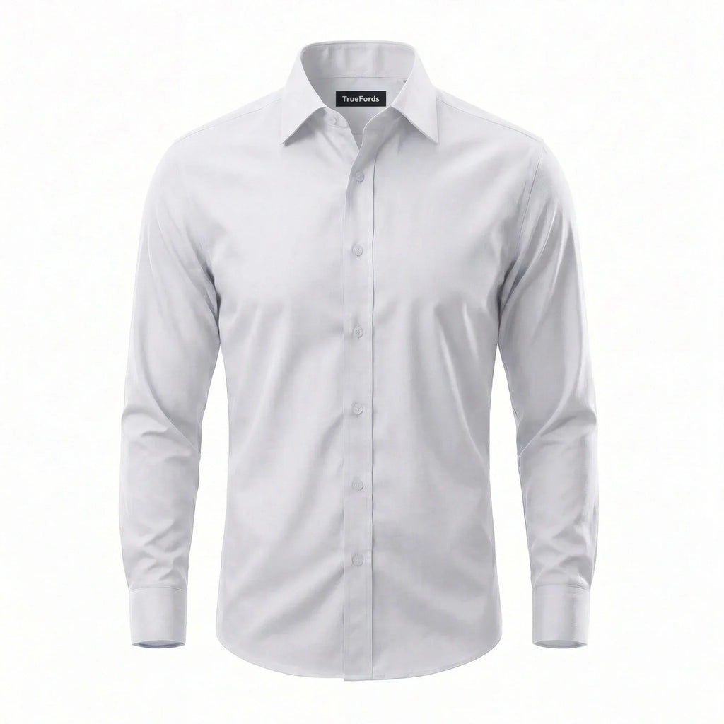Non-Iron Wrinkle-Resistant Dress Shirt, Memory-Fibre Stretch Fabric — IronlessForm