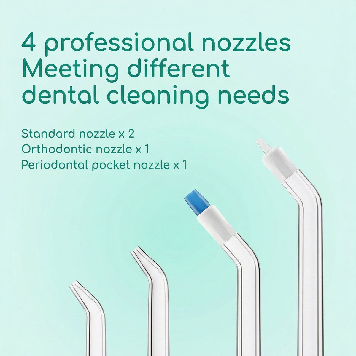 Irrigador oral portátil e kit de branqueamento para limpeza dos dentes | Fioriscas