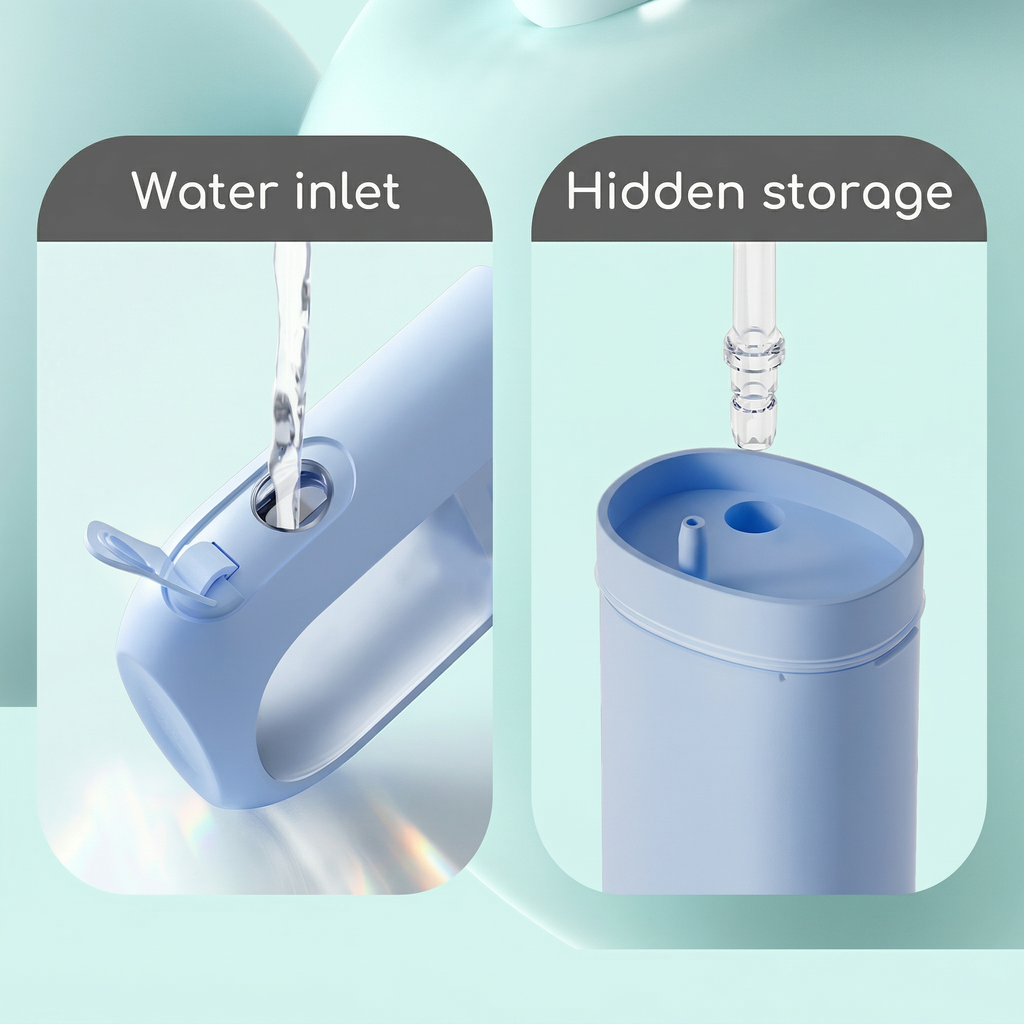 Irrigador oral portátil e kit de branqueamento para limpeza dos dentes | Fioriscas