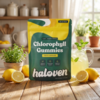 Daglige klorofyl-gummies til frisk ånde og støtte til tarmens velvære