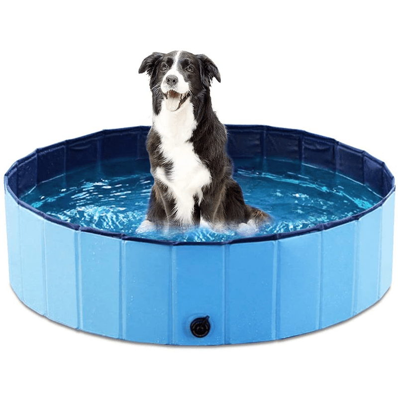 Sammenfoldelig PVC-hundepool til varme sommerdage - Fioriscas