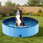 Sammenfoldelig PVC-hundepool til varme sommerdage - Fioriscas