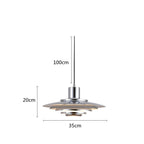 Lampada a sospensione in alluminio per sale da pranzo e cucine, NovaLume LED