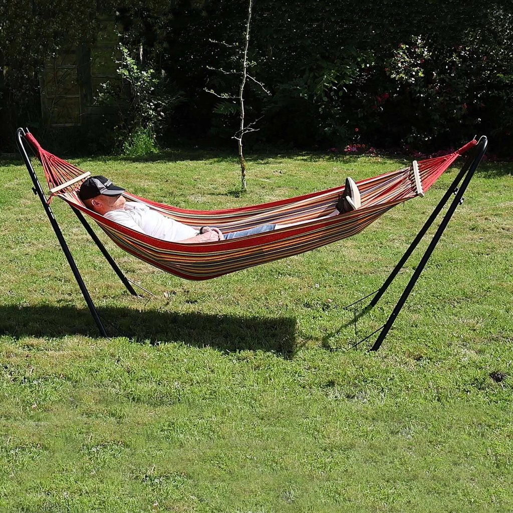 Two-Person Garden Hammock With Stand, 200kg Weight Capacity