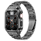 Nerezový ocelový pásek a pouzdro Alera pro Apple Watch, vše v jednom