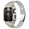 Nerezový ocelový pásek a pouzdro Alera pro Apple Watch, vše v jednom