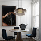 Asteron Bauhaus lasikatto-riippuvalaisin, 3 lasisävyä