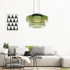 Asteron Bauhaus lasikatto-riippuvalaisin, 3 lasisävyä