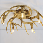 Silva LED Hanglamp/Opbouw Plafondlamp Hars Metaal Slaapkamer | Fioriscas