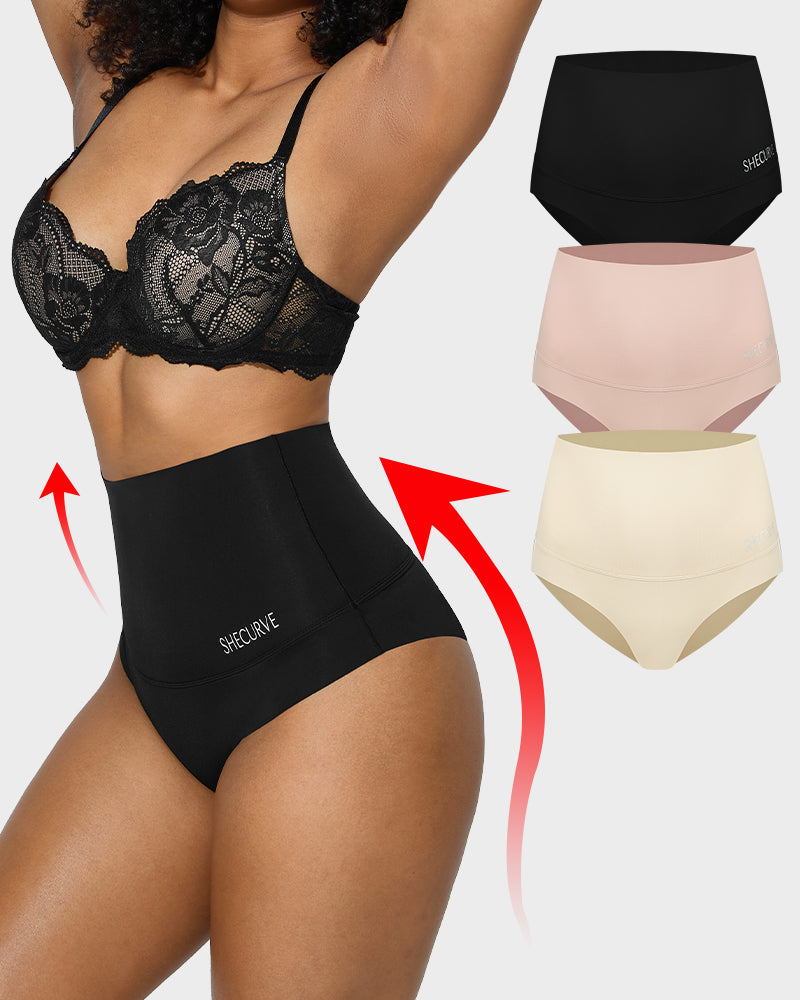 3-Pack High Waisted Tummy Control Briefs | Fioriscas