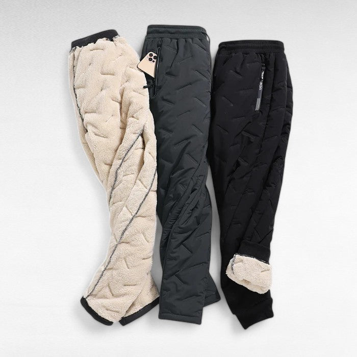 Unisex-cargobroek, waterdichte buitenlaag met fleecevoering – ThermaRidge