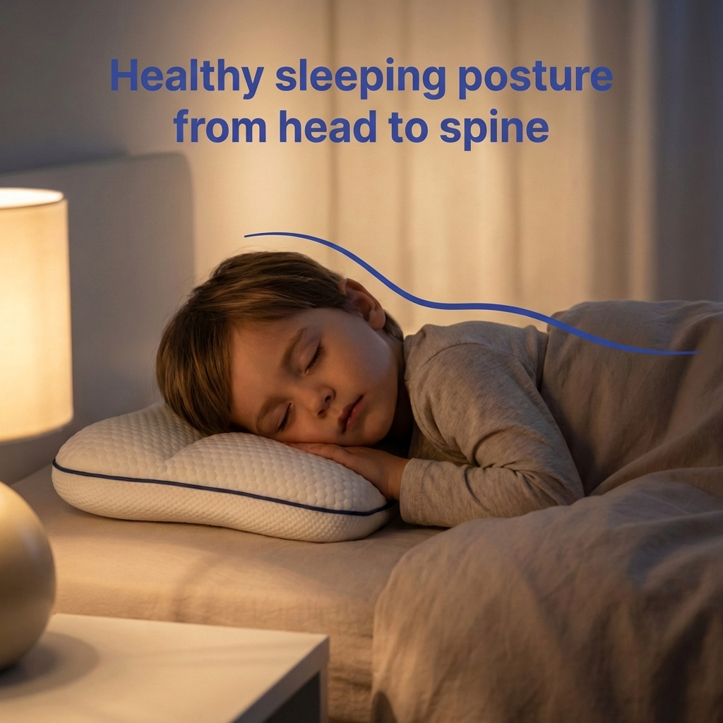 Kinder-Memory-Foam-Kissen, ergonomische Unterstützung für wachsende Schläfer