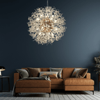 Křišťálový lustr Asterra Dandelion s moderním stropním designem