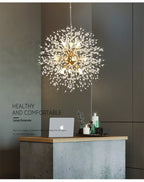 Křišťálový lustr Asterra Dandelion s moderním stropním designem