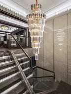 Bellamy French Empire Crystal Chandelier, Polished Chrome Finish