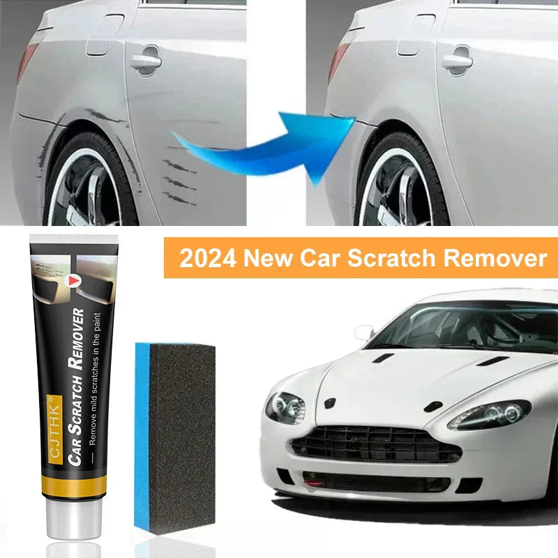 Pâte réparatrice pour rayures de voiture ScratchShield avec éponge applicatrice