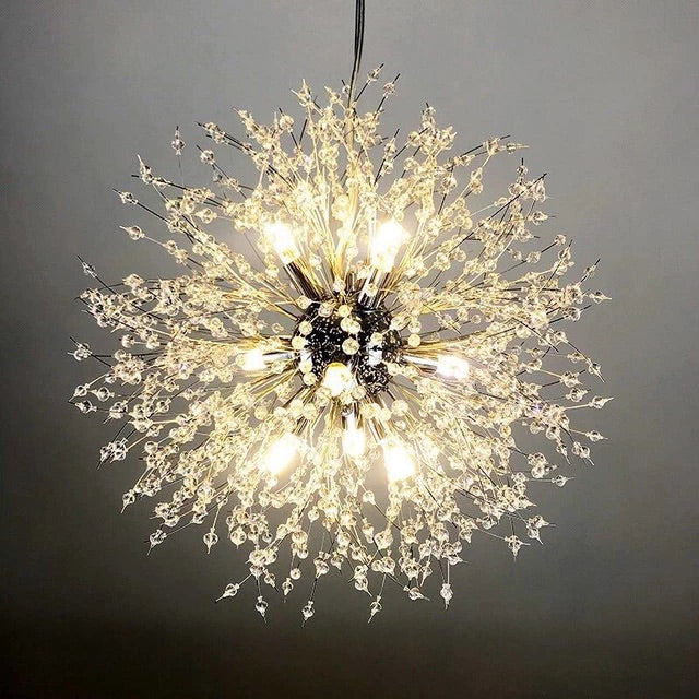 Křišťálový lustr Asterra Dandelion s moderním stropním designem